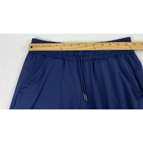 Under Armour Athletic Pants Womens Small Navy Blue Cuffed Pockets Lightweight - Picture 6 of 11